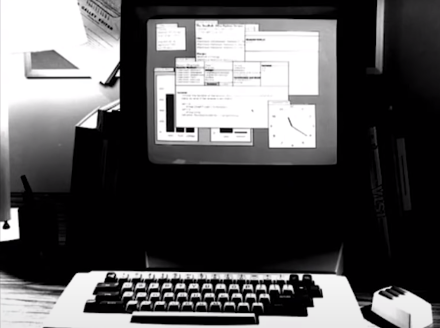 Early desktop windowing system